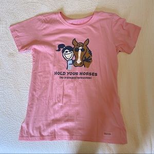 Pink Hold your Horses T-Shirt